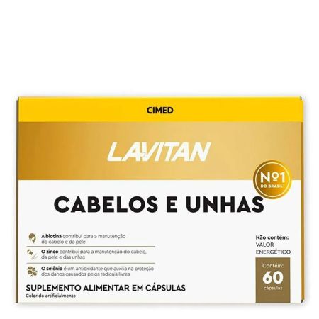 Suplemento Alimentar Lavitan Cabelos E Unhas